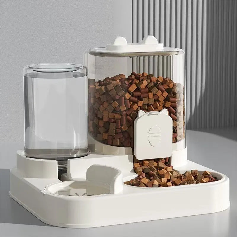 Small Pet Feeder With Water Fountain